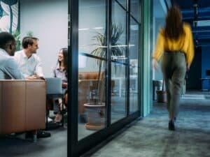 Business partners on meeting in the office.